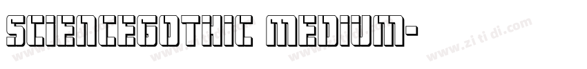 ScienceGothic Medium字体转换